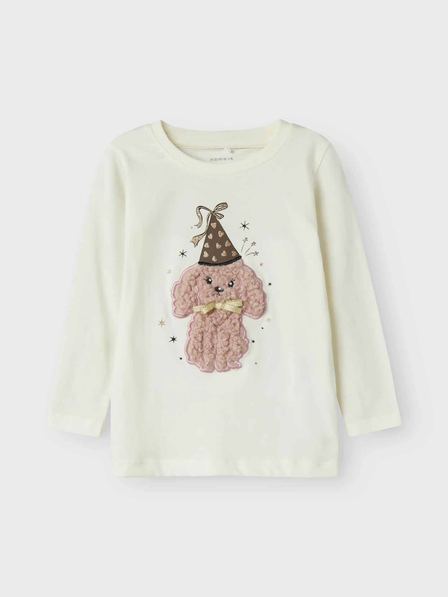 Name it Langarmshirt mit 3D-Hundeprint