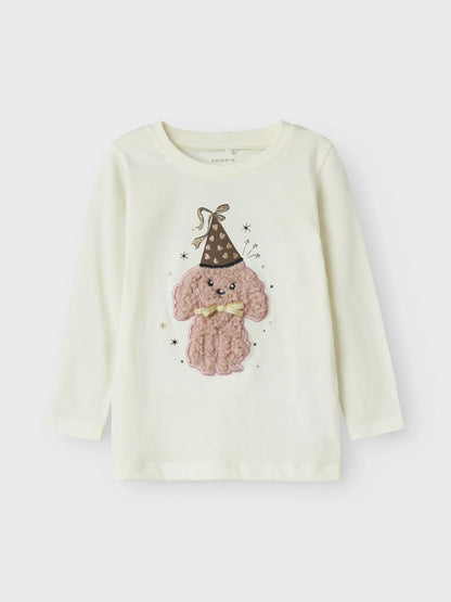 Name it Langarmshirt mit 3D-Hundeprint