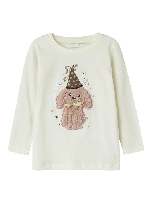 Name it Langarmshirt mit 3D-Hundeprint