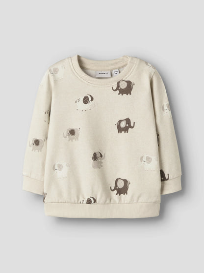 Name it  Sweatshirt mit Elefantenprint aus Bio-Baumwolle