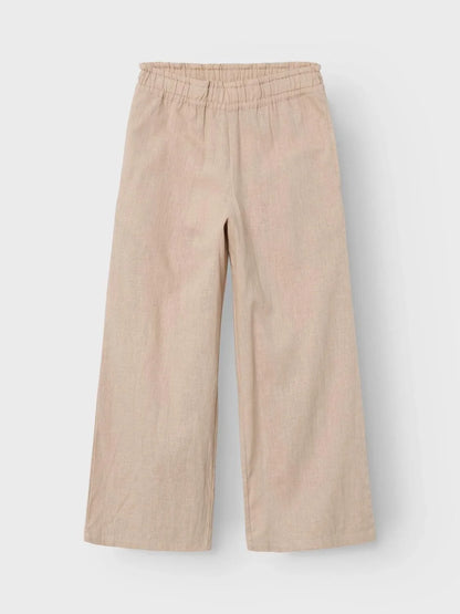 Name it Leichte Hose Wide Fit mit Leinenanteil