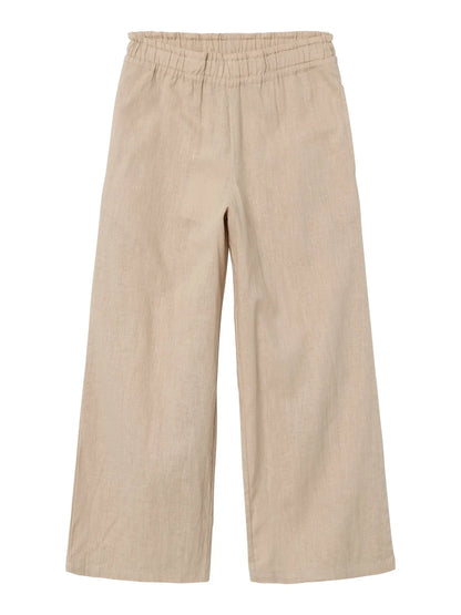 Name it Leichte Hose Wide Fit mit Leinenanteil