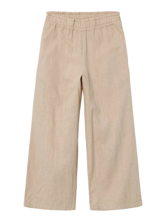 Name it Leichte Hose Wide Fit mit Leinenanteil