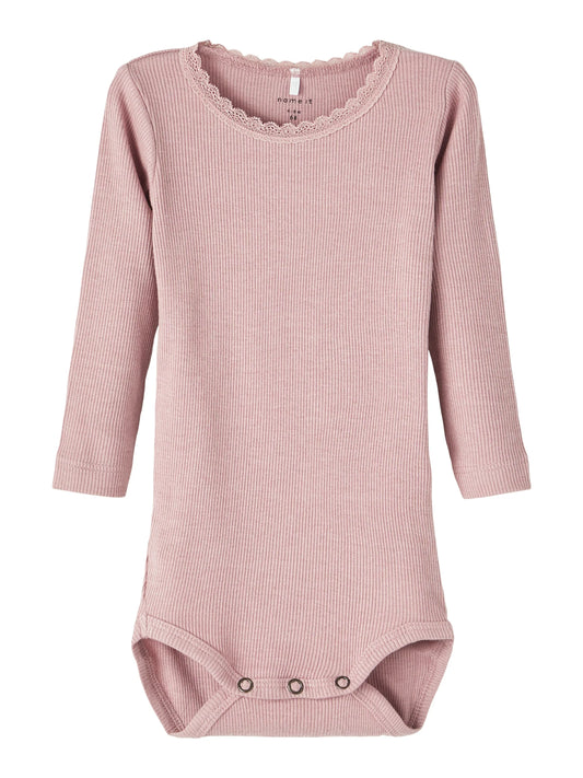 Name it Body Langarm mit Spitze
