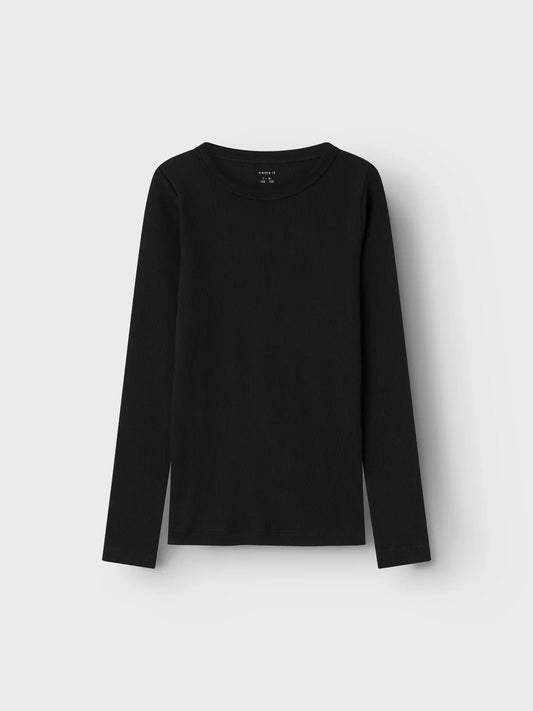 Name it Langarmshirt Basic gerippt aus Bio-Baumwolle