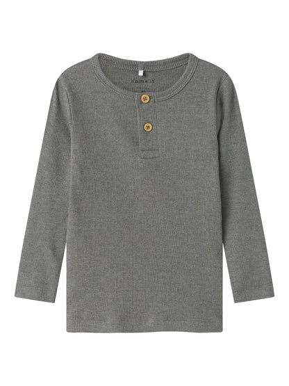 Name it Langarmshirt Basic gerippt