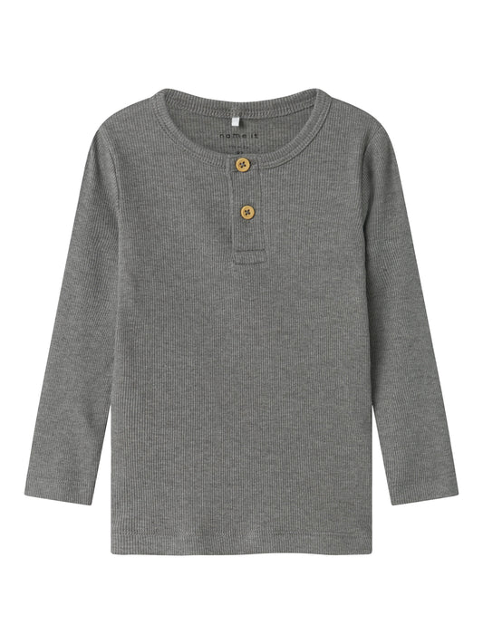 Name it Langarmshirt Basic gerippt