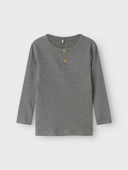 Name it Langarmshirt Basic gerippt