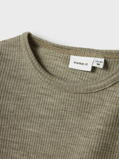 Name it Langarmshirt aus Wolle