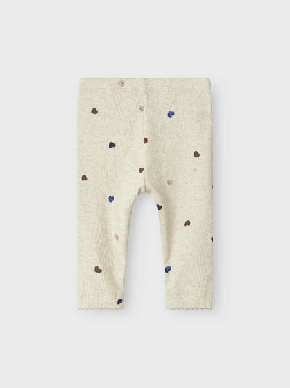 Name it Leggings gerippt mit Herzprint