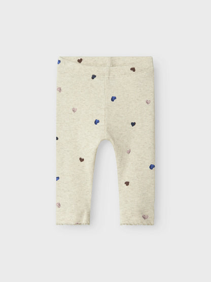 Name it Leggings gerippt mit Herzprint