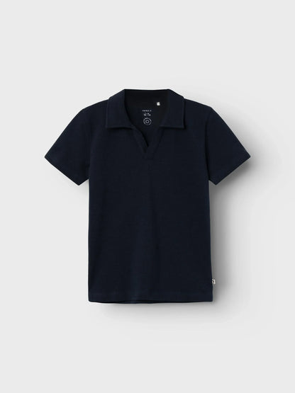 Name it T-Shirt mit Hemdkragen aus Bio-Baumwolle