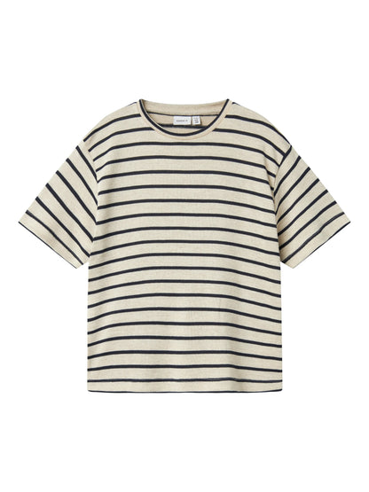 Name T-Shirt gestreift Regular Fit