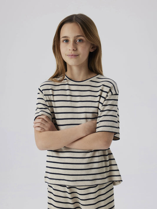 Name T-Shirt gestreift Regular Fit