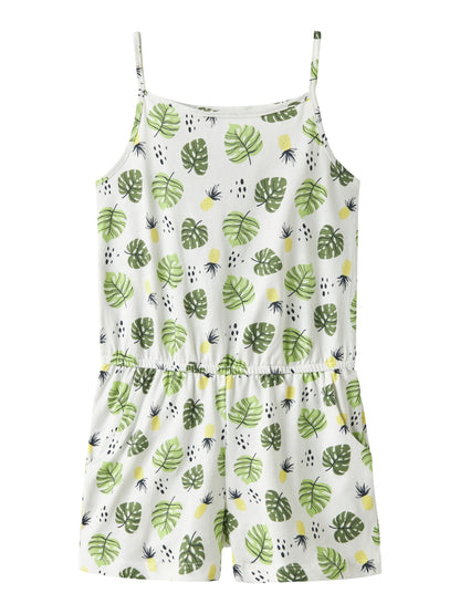 Name it Playsuit mit Blätterprint