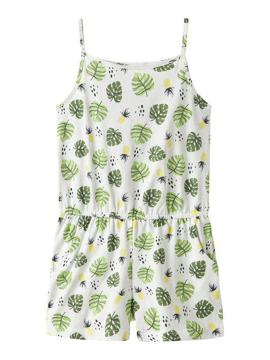 Name it Playsuit mit Blätterprint