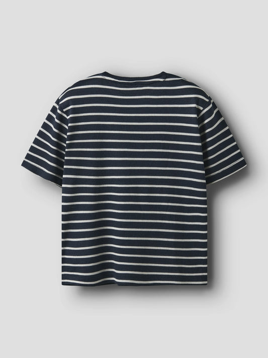 Name T-Shirt gestreift Regular Fit