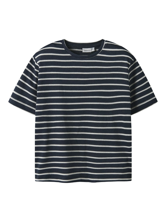 Name T-Shirt gestreift Regular Fit