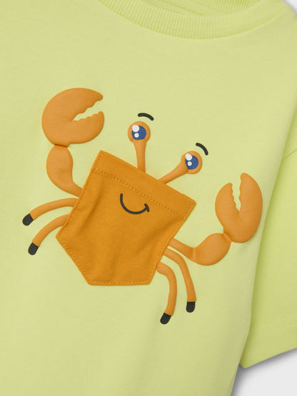 Name it T-Shirt mit Krebstasche aus Bio-Baumwolle