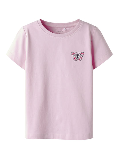 Name it T-Shirt mit kleinem Schmetterling