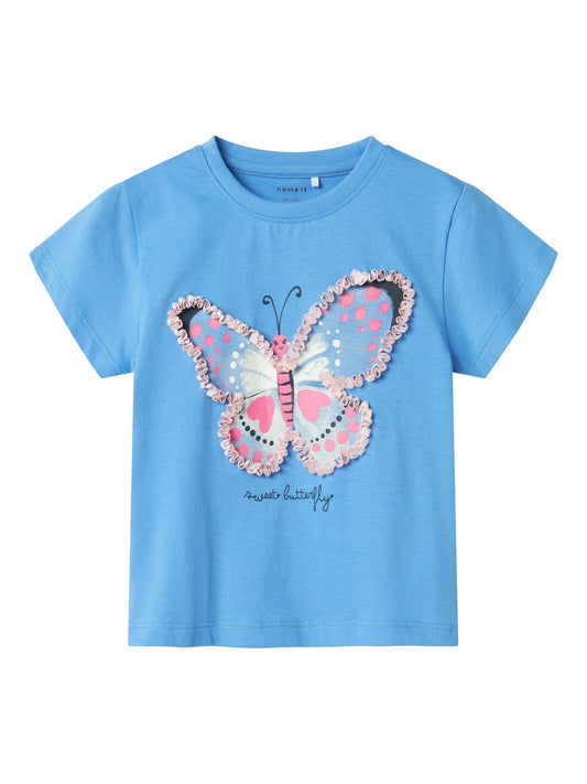 Name it T-Shirt mit Schmetterling und 3D-Details