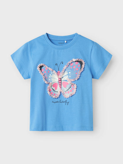 Name it T-Shirt mit Schmetterling und 3D-Details