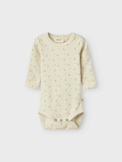 Lil'Atelier Body Langarm mit Blümchen
