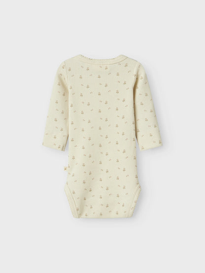 Lil'Atelier Body Langarm mit Blümchen