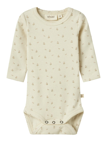 Lil'Atelier Body Langarm mit Blümchen