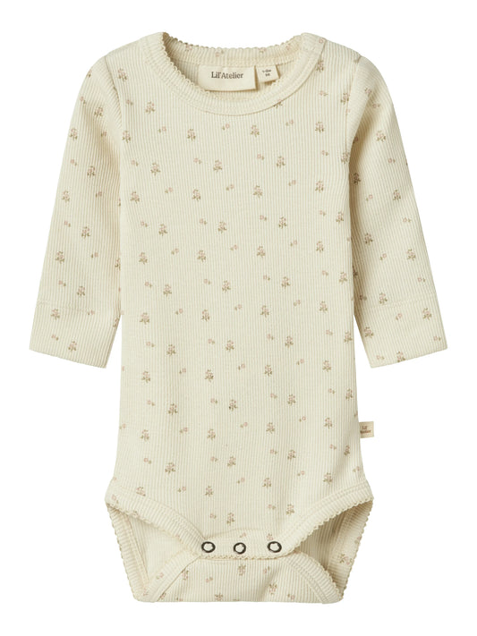 Lil'Atelier Body Langarm mit Blümchen