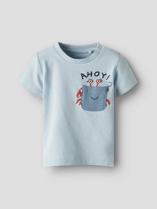 Name it T-Shirt mit Krebstasche aus Bio-Baumwolle