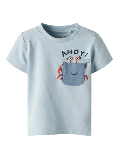Name it T-Shirt mit Krebstasche aus Bio-Baumwolle