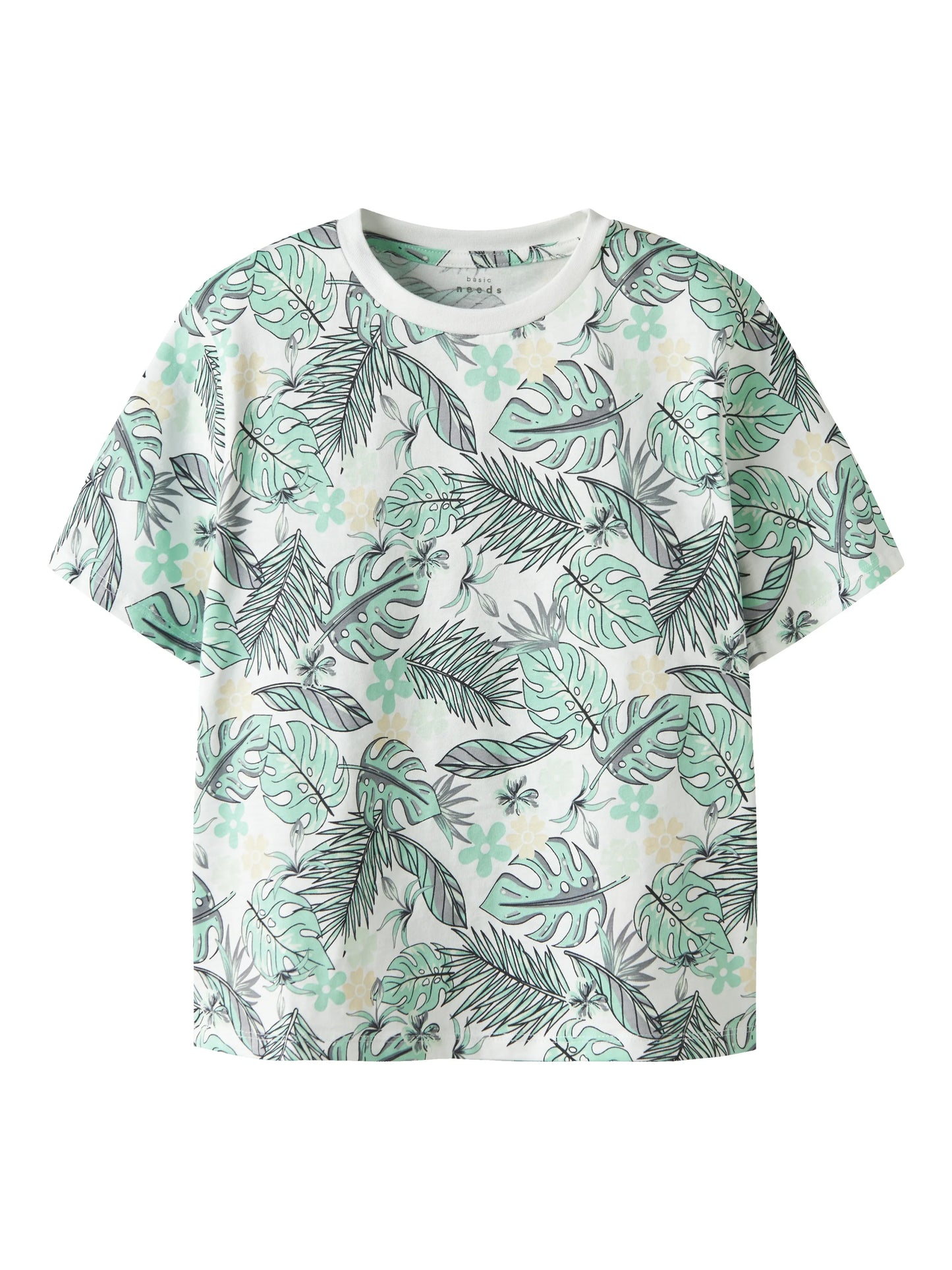 Name it T-Shirt mit Blätterprint