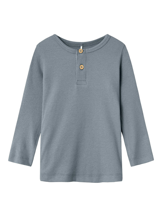 Name it Langarmshirt Basic gerippt
