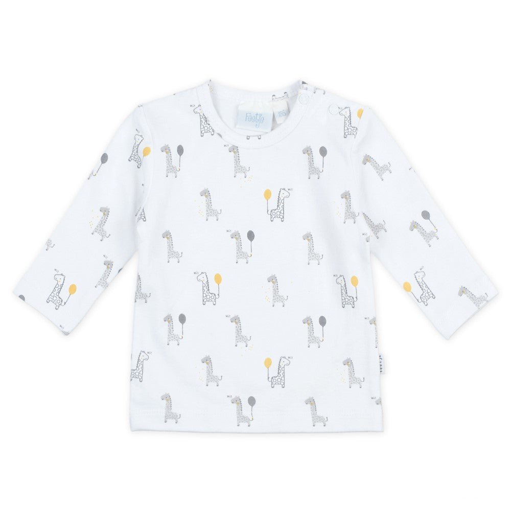 Feetje Langarmshirt AOP - Giraffe
