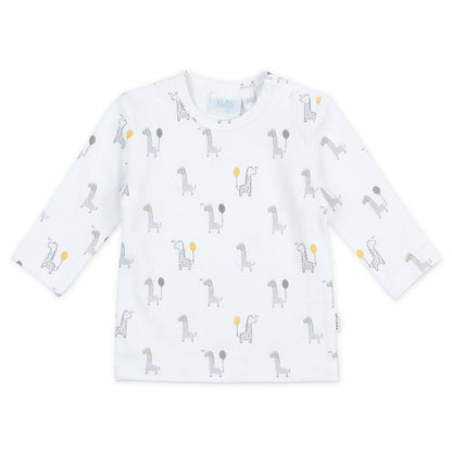Feetje Langarmshirt AOP - Giraffe