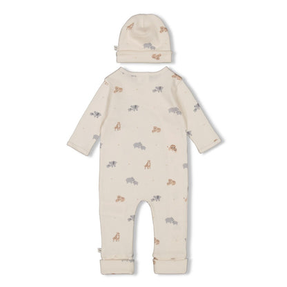 Feetje Geschenkset Natur AOP – Strampler und Mütze, Ansicht 2