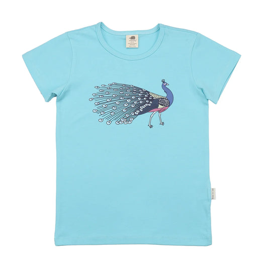 Walkiddy T-Shirt Fancy Peacocks GOTS