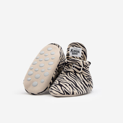 Kings & Rebels Booties Gamuza Gripper - Zebra - Limited Edition
