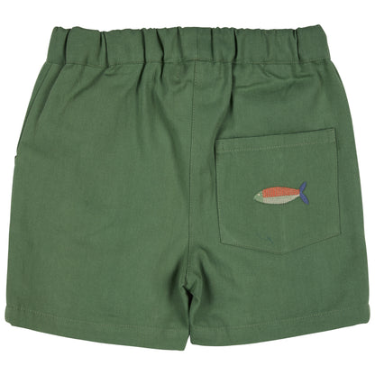 Pigeon Grüne Shorts GOTS