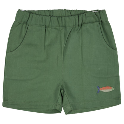 Pigeon Grüne Shorts GOTS