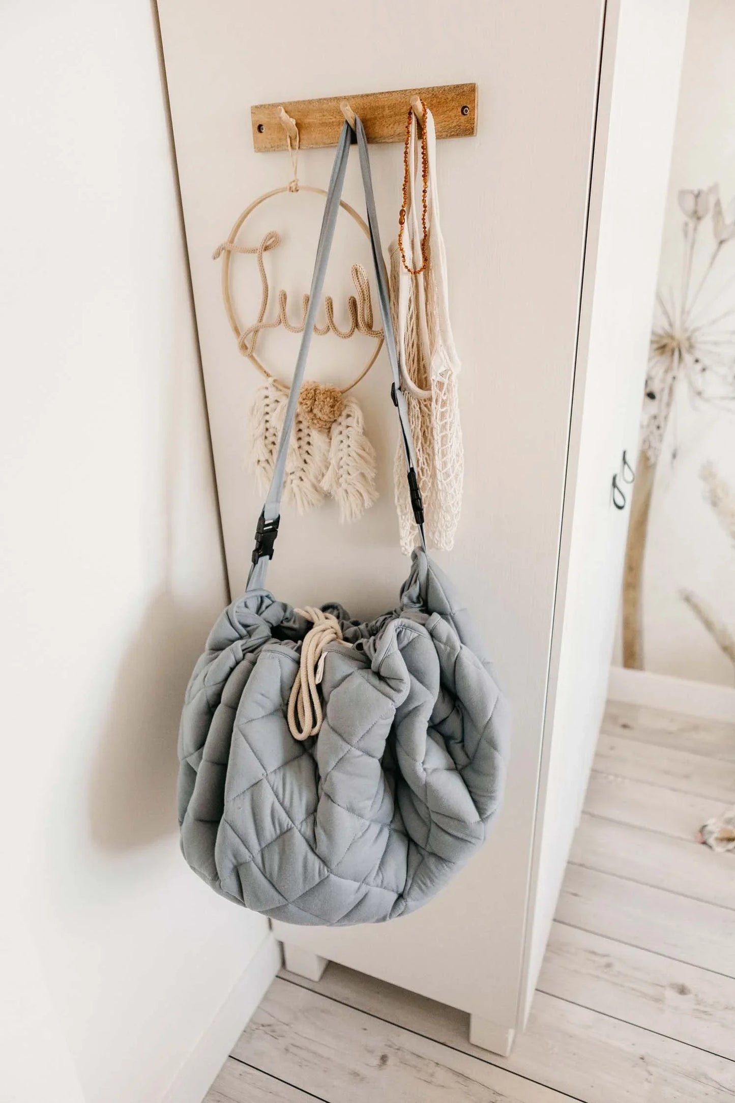 Play & Go Spielzeugsack Organic Soft Collection - Dusty Blue