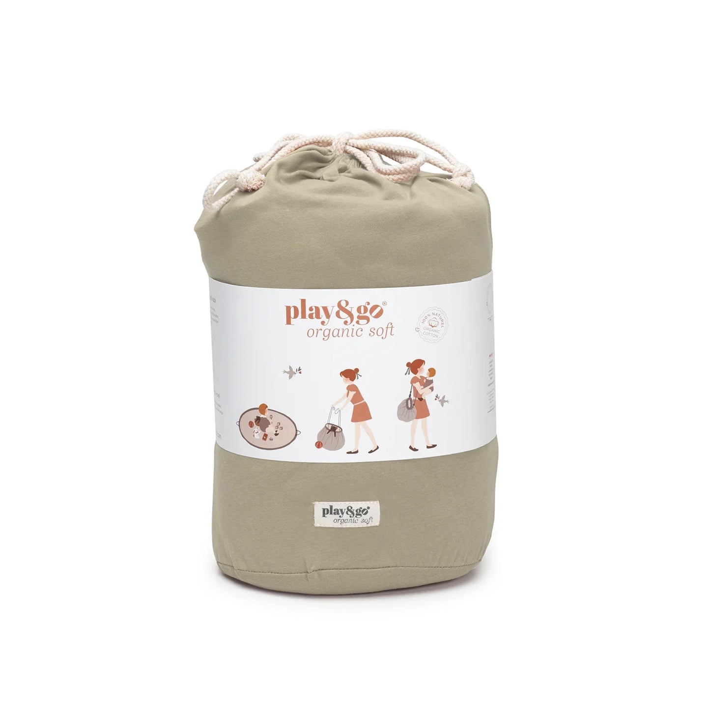 Play & Go Spielzeugsack Organic Soft Collection - Meadow Green