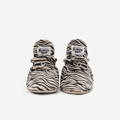 Kings & Rebels Booties Gamuza Gripper - Zebra - Limited Edition