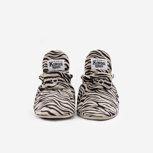 Kings & Rebels Booties Gamuza Gripper - Zebra - Limited Edition
