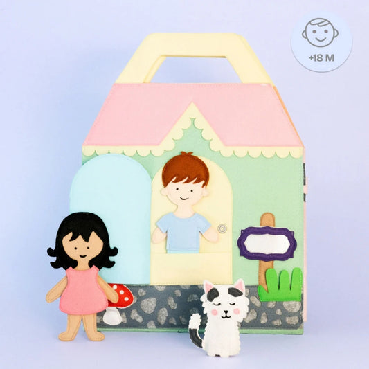 Jolly Designs Travel Buddy Puppenhaus – ein Zuhause für unterwegs, ab 18 Monaten