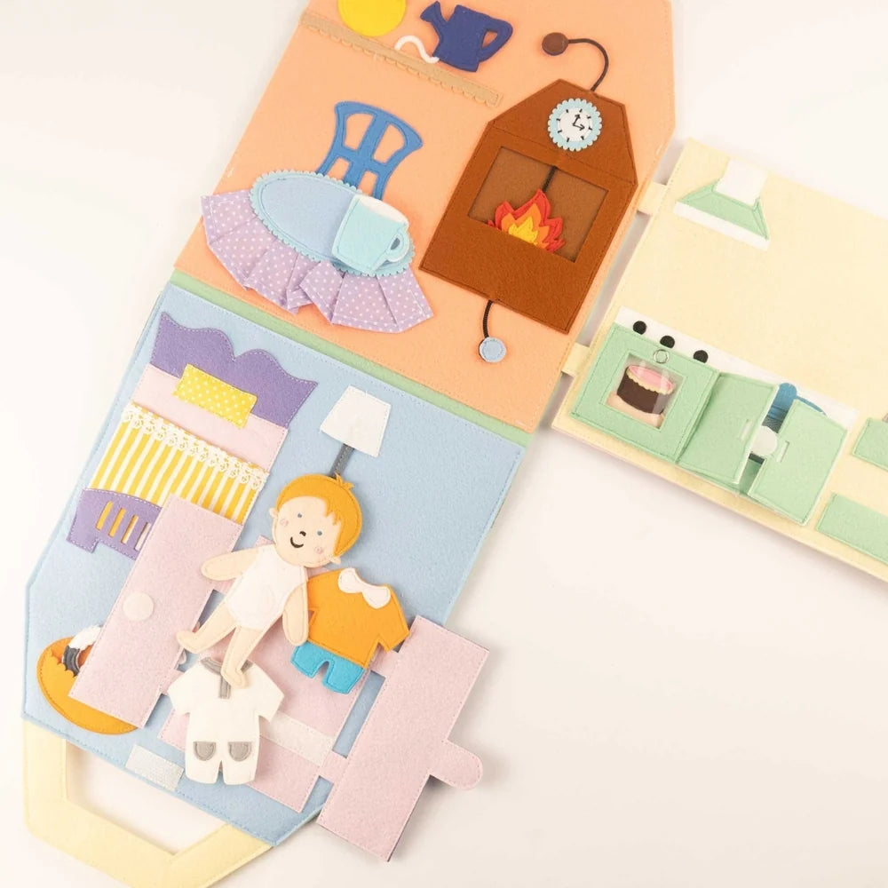 Jolly Designs Travel Buddy Puppenhaus – ein Zuhause für unterwegs, ab 18 Monaten