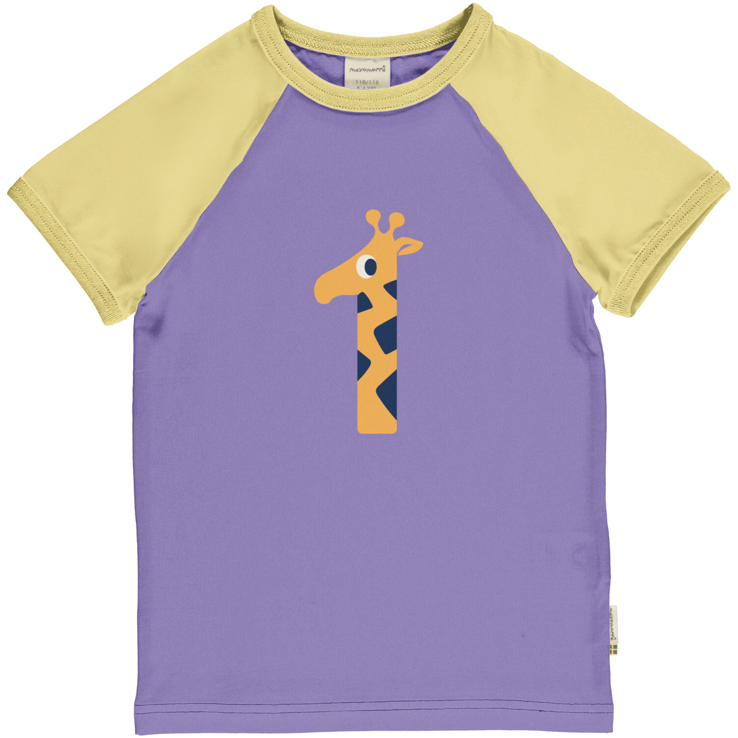 Maxomorra T-Shirt Raglan 1 Jahr GOTS