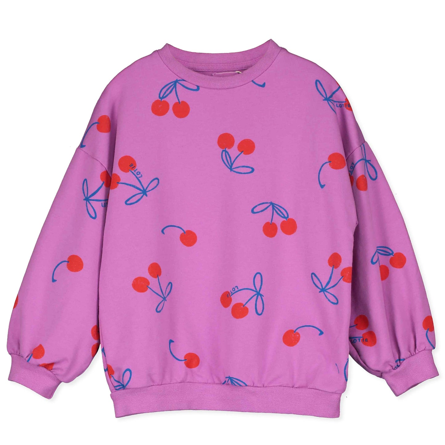 Lötiekids Sweatshirt 'Cherries Allover' aus Bio-Baumwolle
