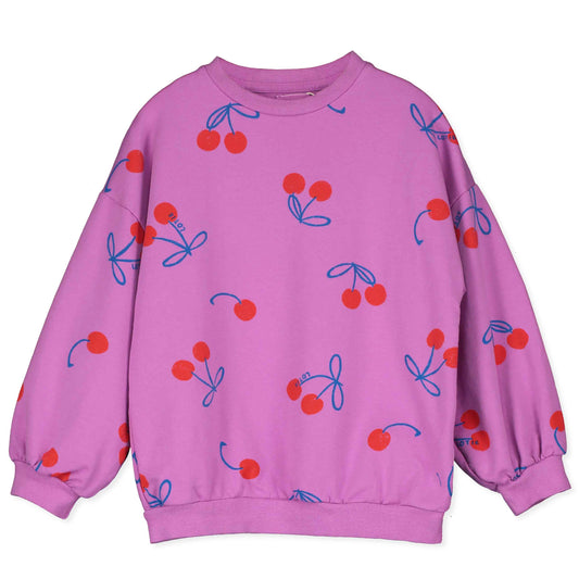 Lötiekids Sweatshirt 'Cherries Allover' aus Bio-Baumwolle